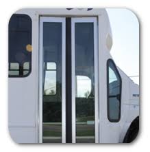 Shuttle Bus Entrance Doors
